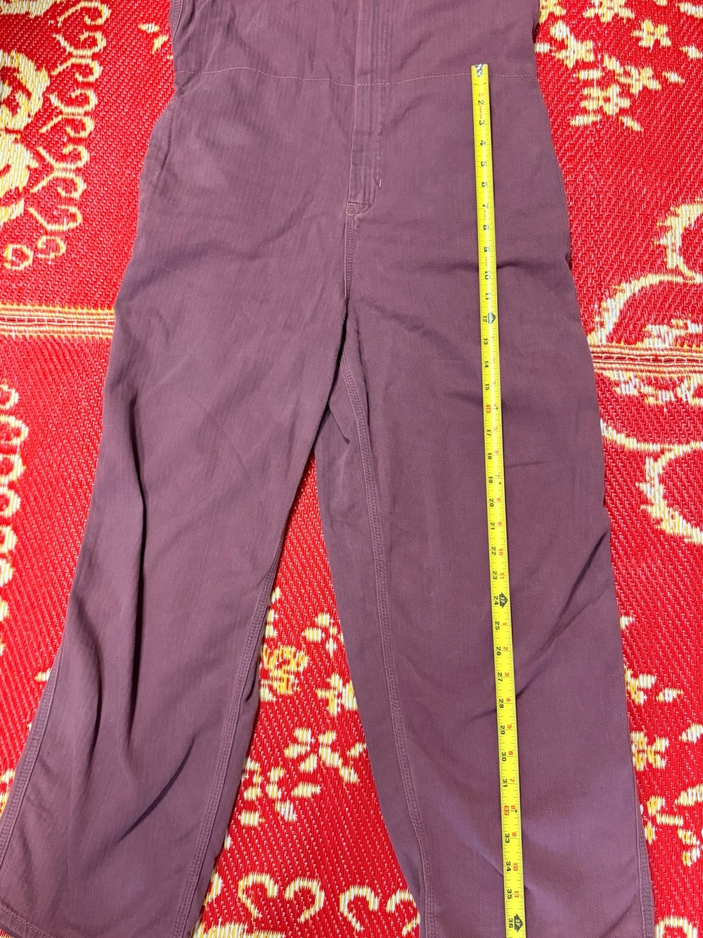 We The Free Sz XS Dusty Rose Overalls with Metal Buckles Cotton Blend - Picture 12 of 14